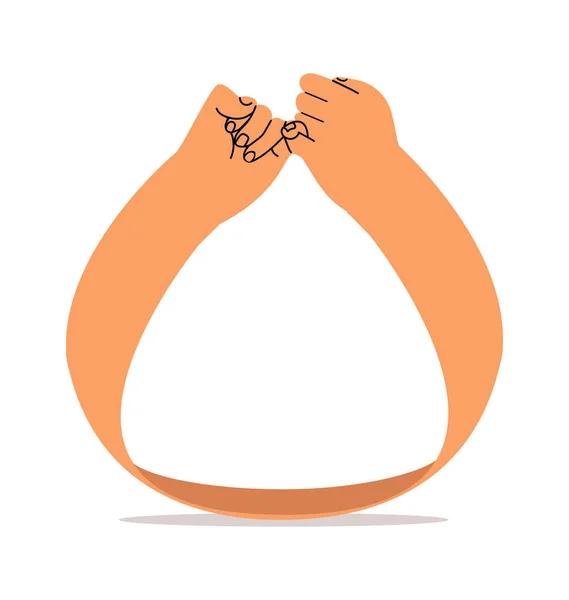 Hand Pinky Promise Ring Vector Vector Graphics