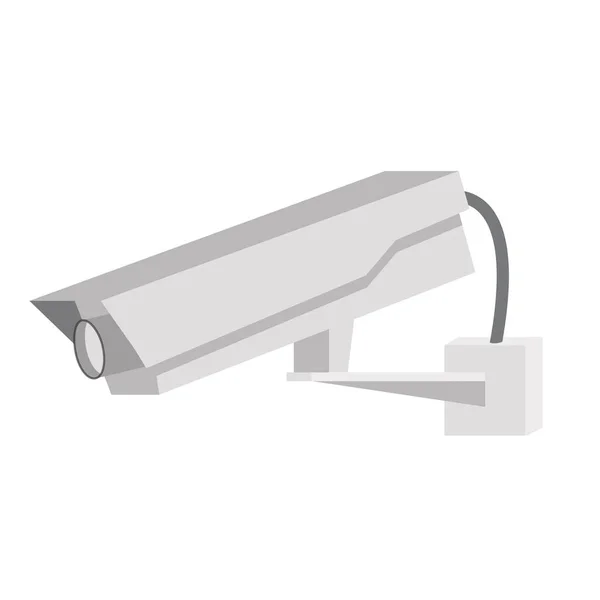 Cctv Überwachungskamera Symbol Flache Design Stil — Stockvektor