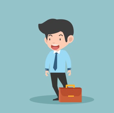 İş adamı karakter vektörü