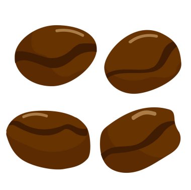 kahve çekirdeği simgeleri izole edilmiş arkaplan