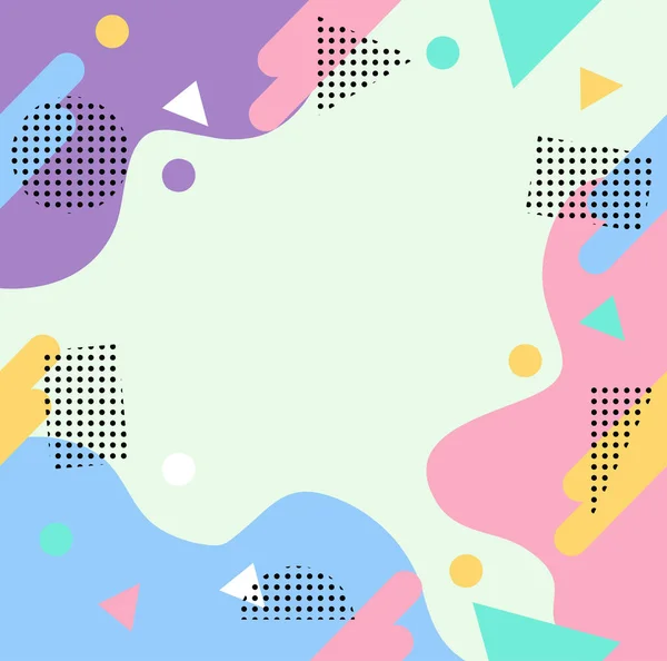 Soyut geometrik biçim pastel renk kalıbı