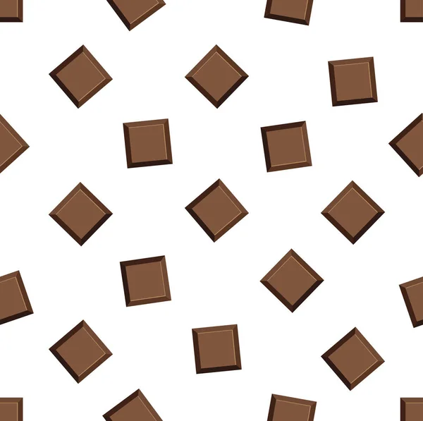 Barra Chocolate Leite Padrão Sem Costura — Vetor de Stock