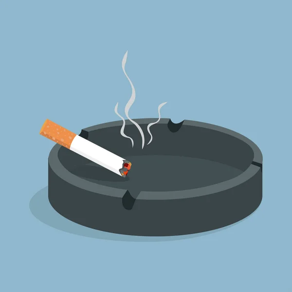 Сигарета Сигаретами Пепельнице — стоковый вектор