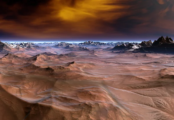 3d Rendered Fantasy Alien Planet - Illustration — Stock Photo, Image