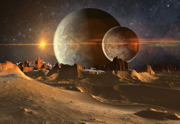 Alien Planet - Fantasielandschaft — Stockfoto