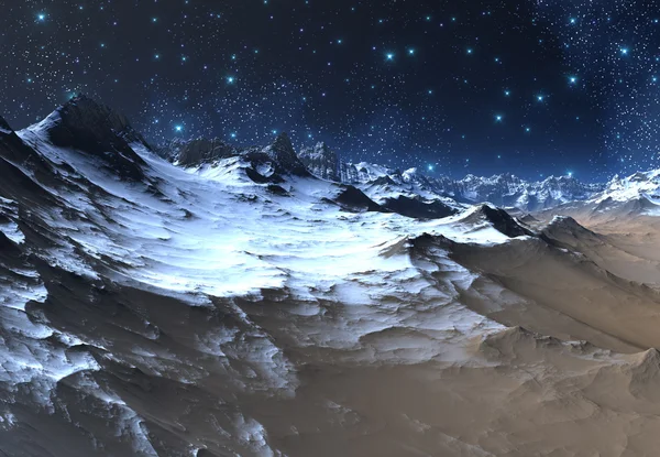 Buitenaardse planeet - Fantasy landschap — Stockfoto