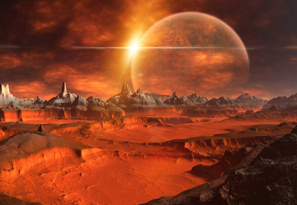 Создана и передана фантастическая планета пришельцев - 3D
