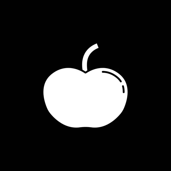 Apfel solide Symbol — Stockvektor