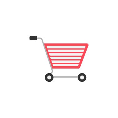 E-ticaret düz simgesi