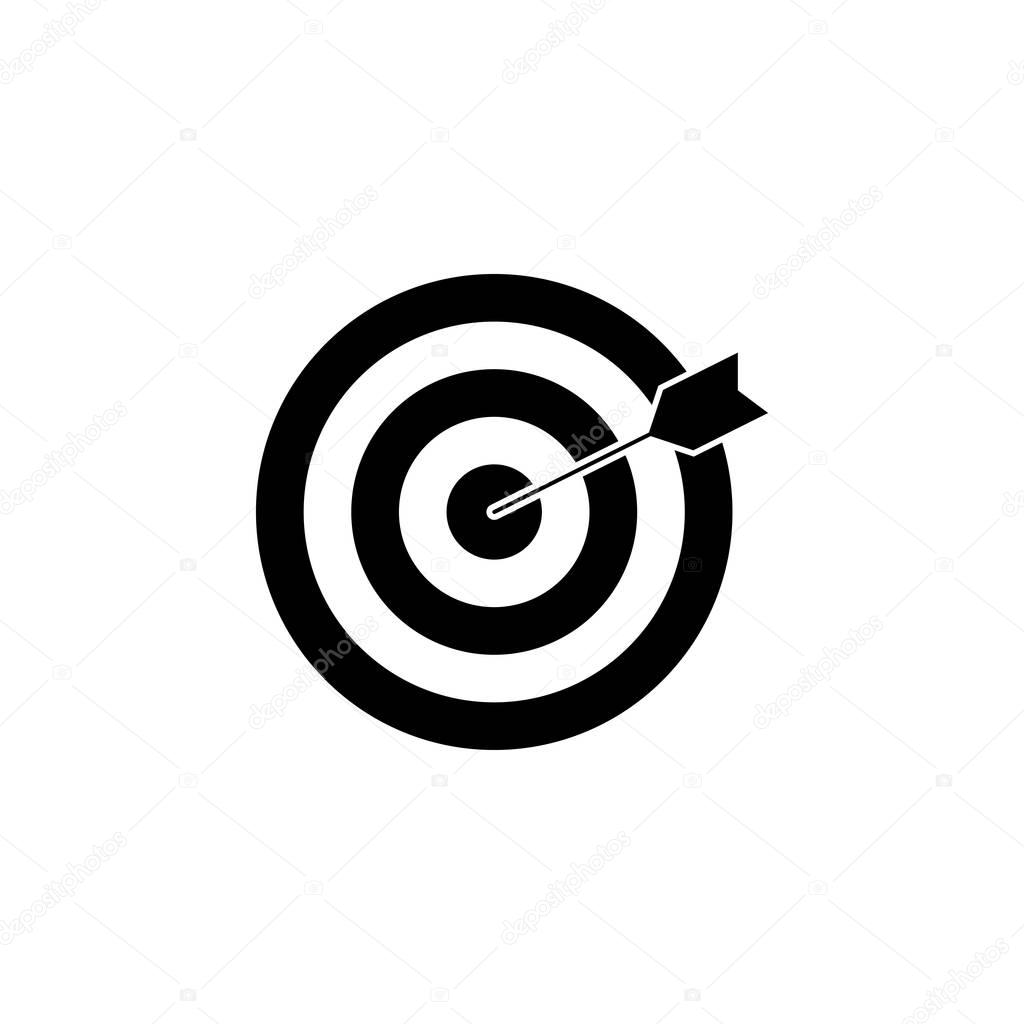 Target keyword solid icon, seo and development, Darts sign, a filled pattern on a white background, eps 10.