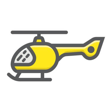 Helikopter anahat simgesini, taşıma aracı dolu