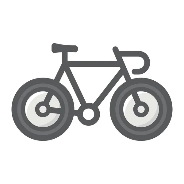 Icono de contorno lleno de bicicletas, transporte y vehículo — Vector de stock