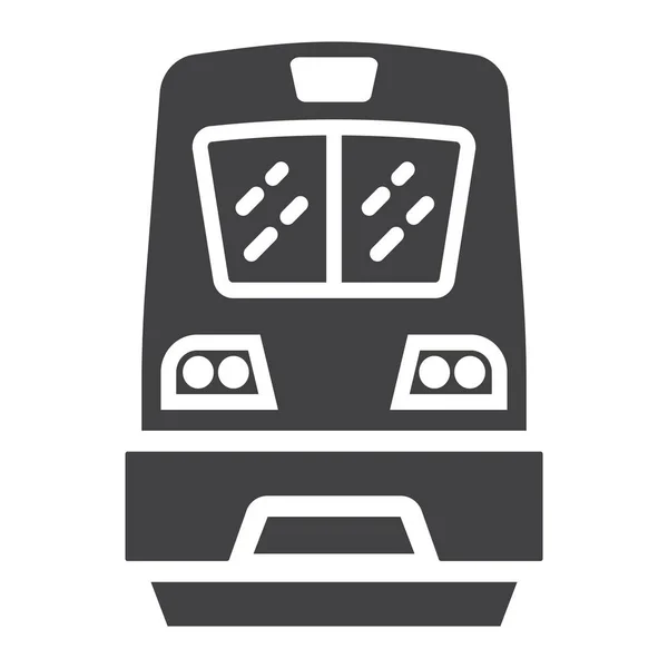 Icono del glifo del tren, transporte y vehículo — Archivo Imágenes Vectoriales