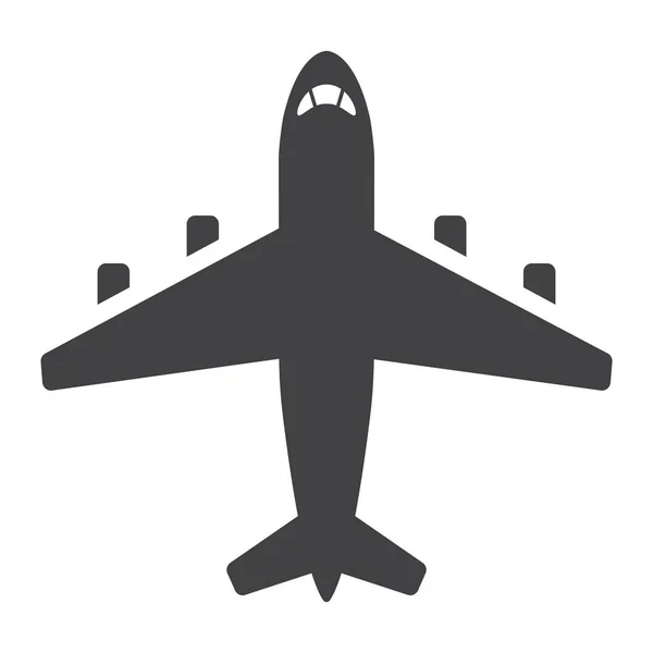 Піктограма літака, транспорт і повітряний транспортний засіб — стоковий вектор