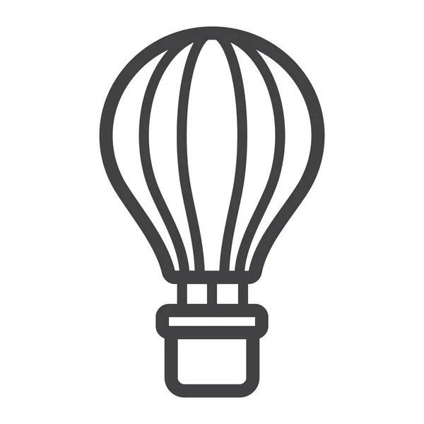 Heißluftballon Linie Symbol, Transport und Luft — Stockvektor