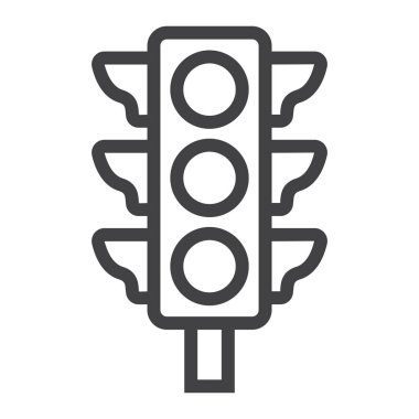 Trafik ışığı satırı simgesi, trafik ışığı ve gezinti