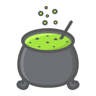 Anahat simgesini, halloween cadı kazanı dolu