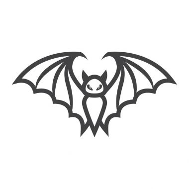 Yarasa satırı simgesi, Cadılar Bayramı ve korkutucu, hayvan işareti