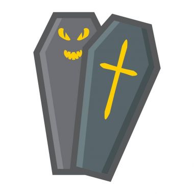 Cadılar Bayramı tabut doldurulmuş anahat simgesini, Cadılar Bayramı