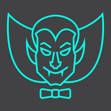 Dracula vampir satırı simgesi, Cadılar Bayramı ve korkutucu