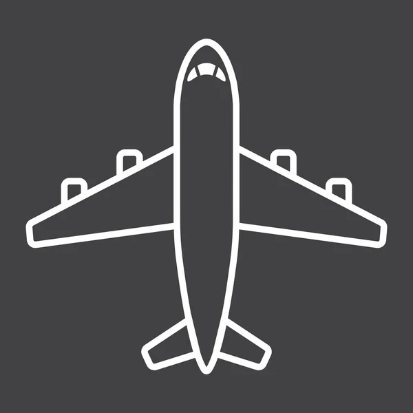 Ref-line icon, transport and air vehicle — стоковый вектор
