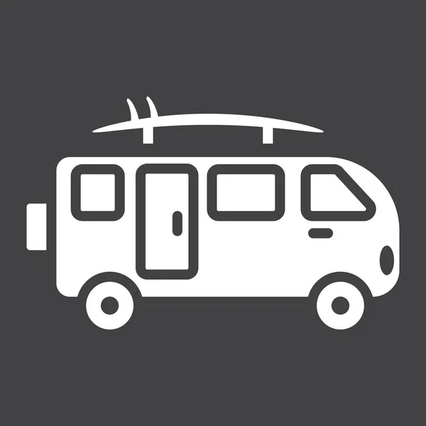 Surfer van Glyphen-Ikone, Transport und Fahrzeug — Stockvektor