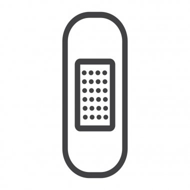 Yapıştırıcı sıva satırı simgesi, tıp