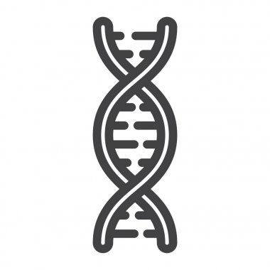 DNA satırı simgesi, tıp ve sağlık, genetik