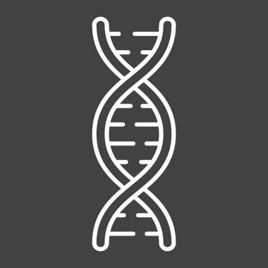 DNA satırı simgesi, tıp ve sağlık, genetik