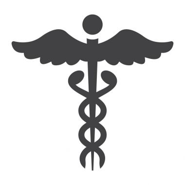 Caduceus glif simgesi, tıp ve sağlık