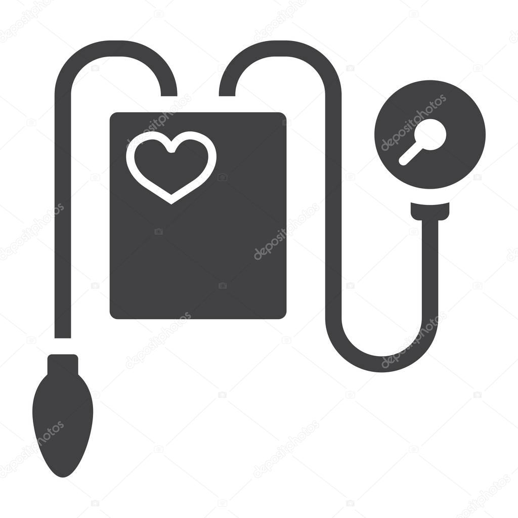 Tonometer glyph icon, medicine and healthcare