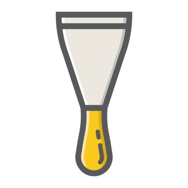 Anahat simgesini, inşa ve onarım macun bıçak dolu