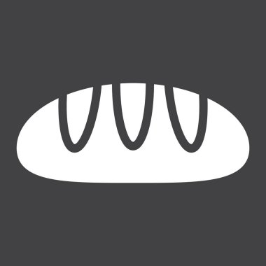 Ekmek glif simgesi, yiyecek ve içecek, ekmek işareti