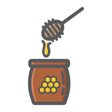 Tatlım Kepçe anahat simgesini, yiyecek ve içecek dolu