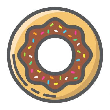 Anahat simgesini, gıda ve içecek, tatlı çörek dolu