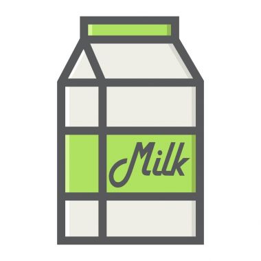 Anahat simgesini, gıda ve içecek, süt süt dolu