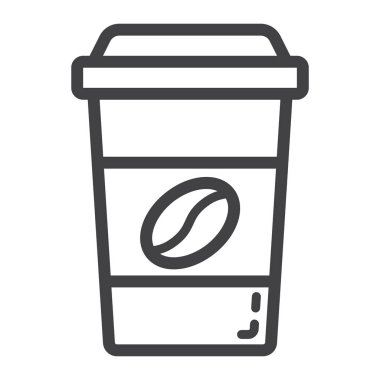 Kahve satırı simgesi, gıda ve içecek, kapuçino işareti