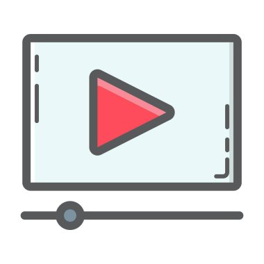 Video pazarlama anahat simgesini, seo dolu