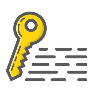 Anahtar kelimeler doldurulmuş anahat simgesini, seo