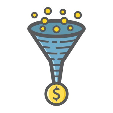 Dönüşüm oranı doldurulmuş anahat simgesini, seo