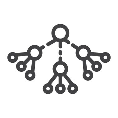 Viral pazarlama satırı simgesi, seo ve geliştirme