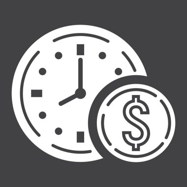 Para glif simgesi, iş ve Finans Zamanı