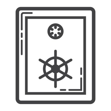 Kasa satırı simgesi, iş ve finans, banka