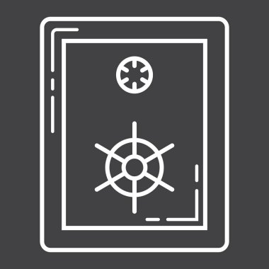 Kasa satırı simgesi, iş ve finans, banka