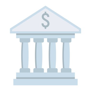 Bina düz simgesi, iş ve Finans banka