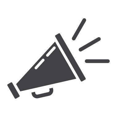 Promosyon katı simgesi, iş ve hoparlör