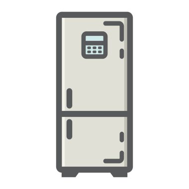Buzdolabı renkli satırı simgesi, buzdolabı