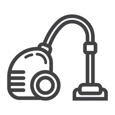 Elektrikli süpürge satırı simgesi, elektrik ve cihaz