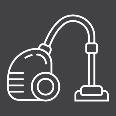 Elektrikli süpürge satırı simgesi, elektrik ve cihaz