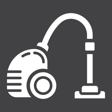 Elektrikli süpürge katı simgesi, elektrik ve cihaz